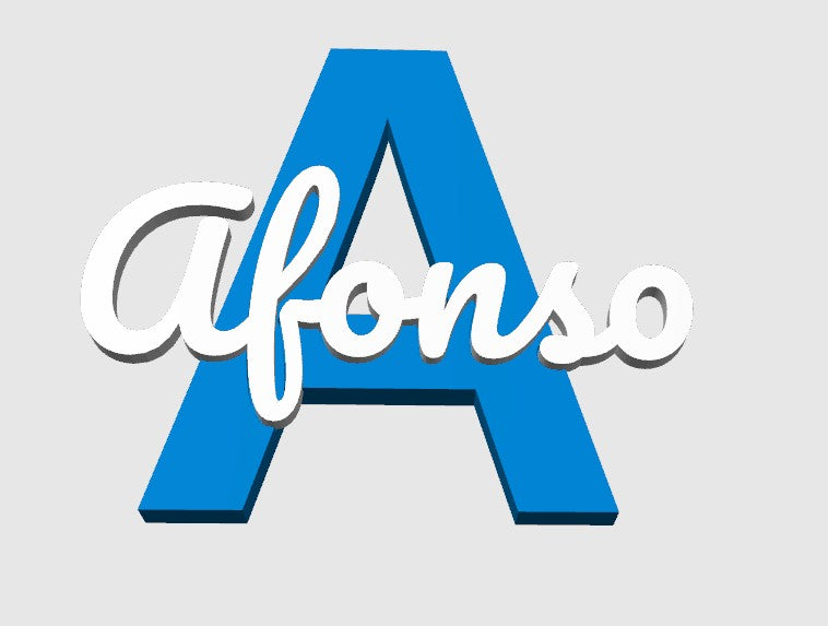 Custom 25cm letter and name