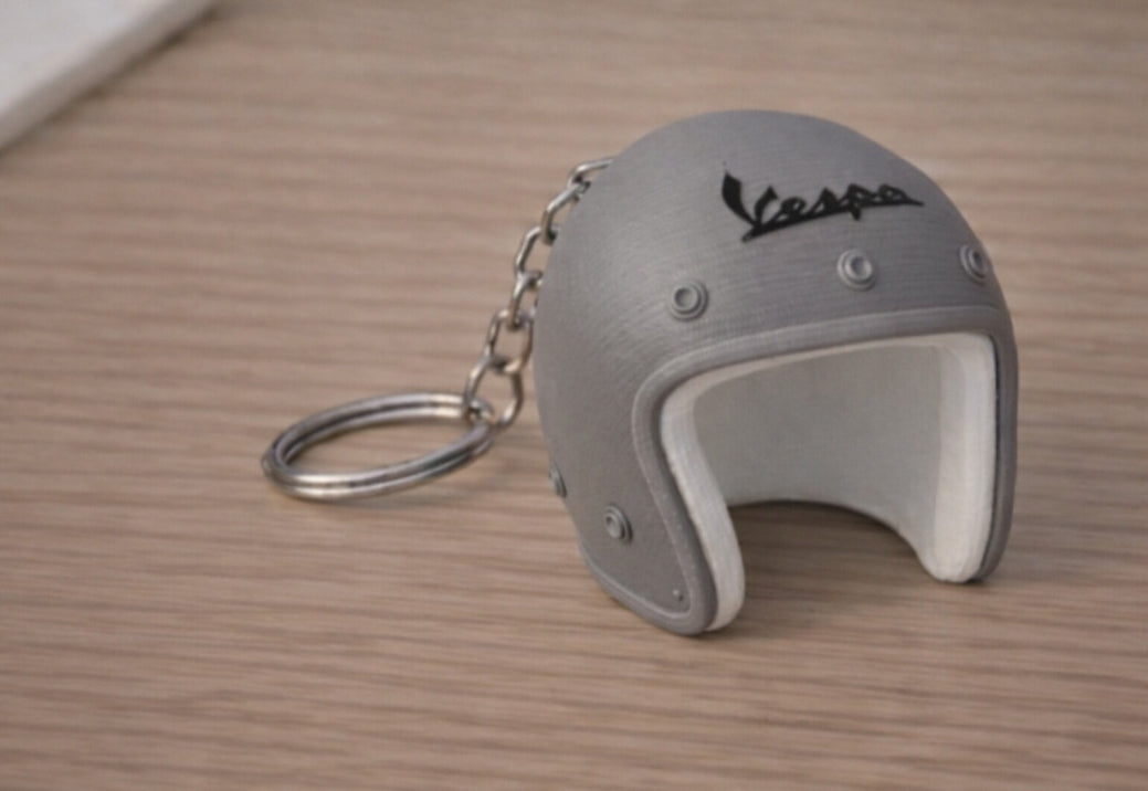 Classic Scooter Helmet Keychain | Vespa Helmet