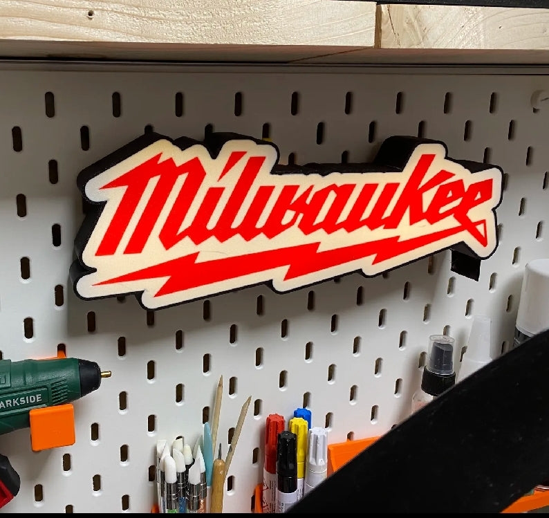 Milwaukee tools lED lightbox sign