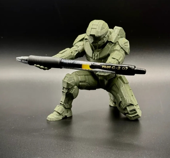 Halo master chief pen holder new