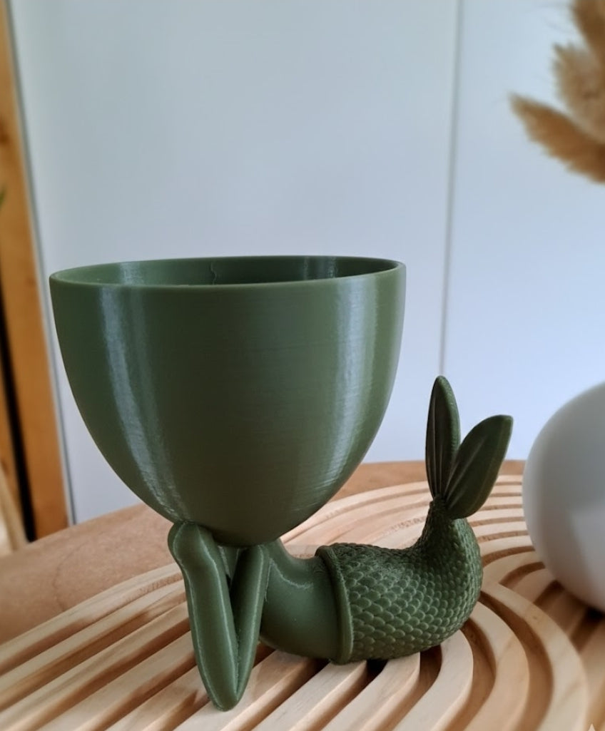 Mermaid pot for succulents plants New