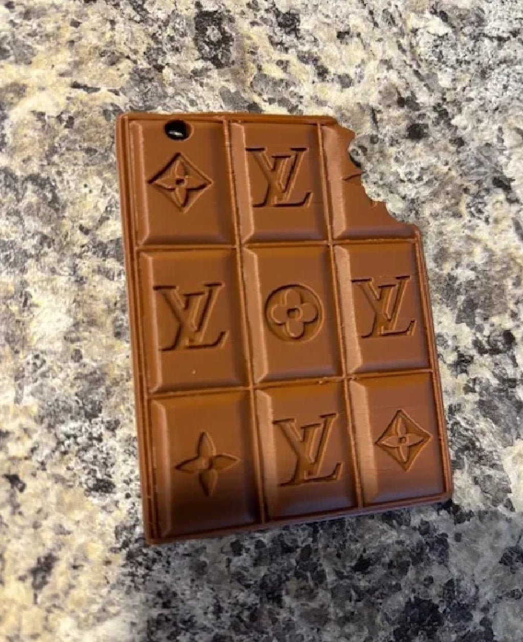 LV chocolate Keychain