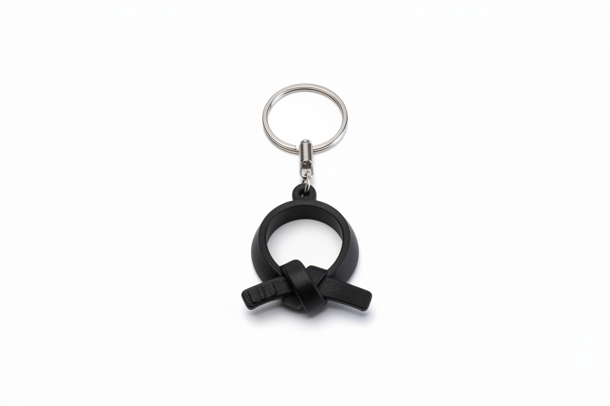 Coloured belt keyring