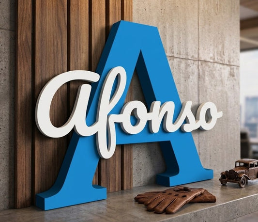 Custom 25cm letter and name