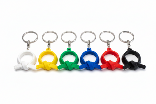 Coloured belt keyring
