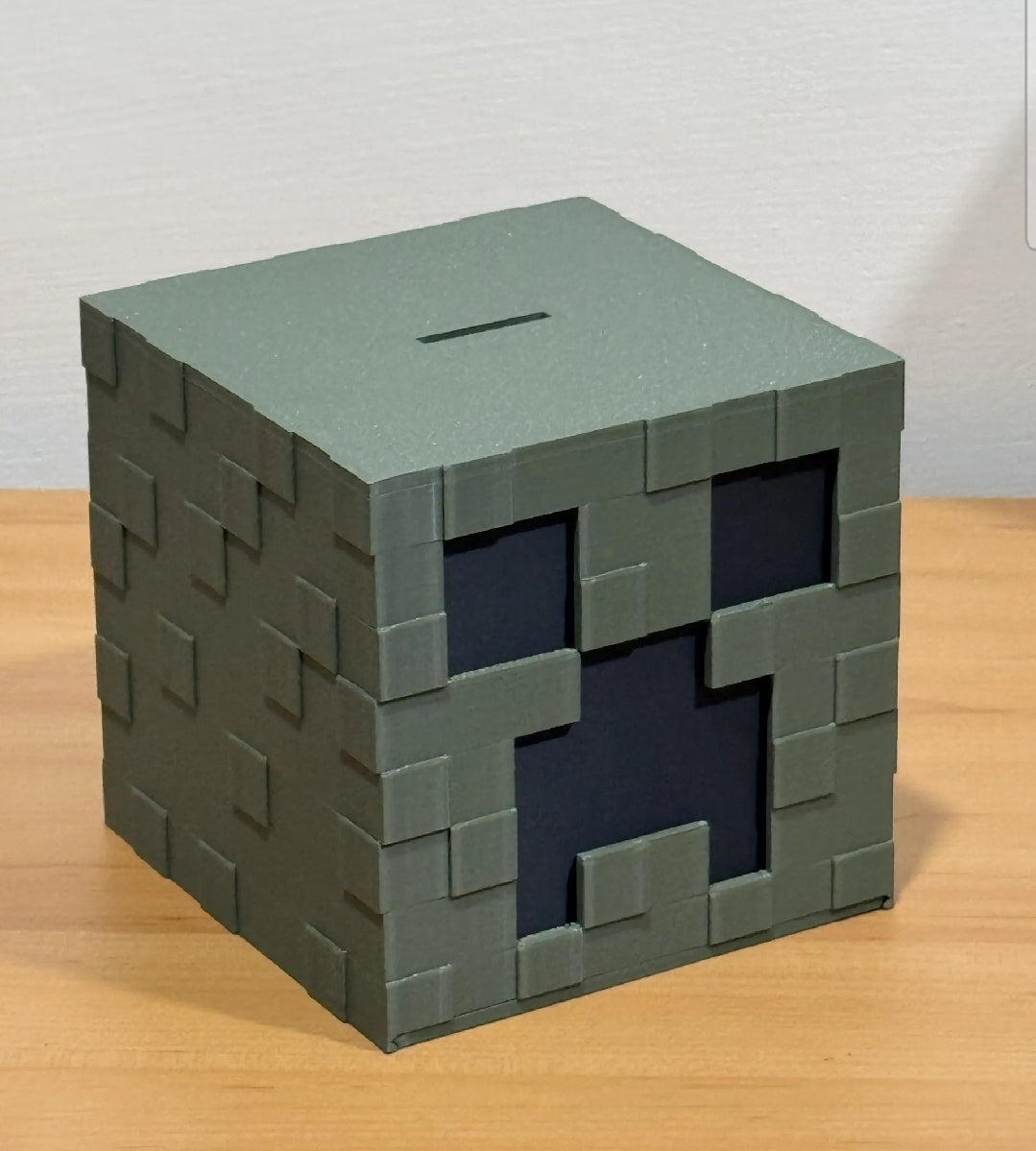 Minecraft creeper piggy bank new