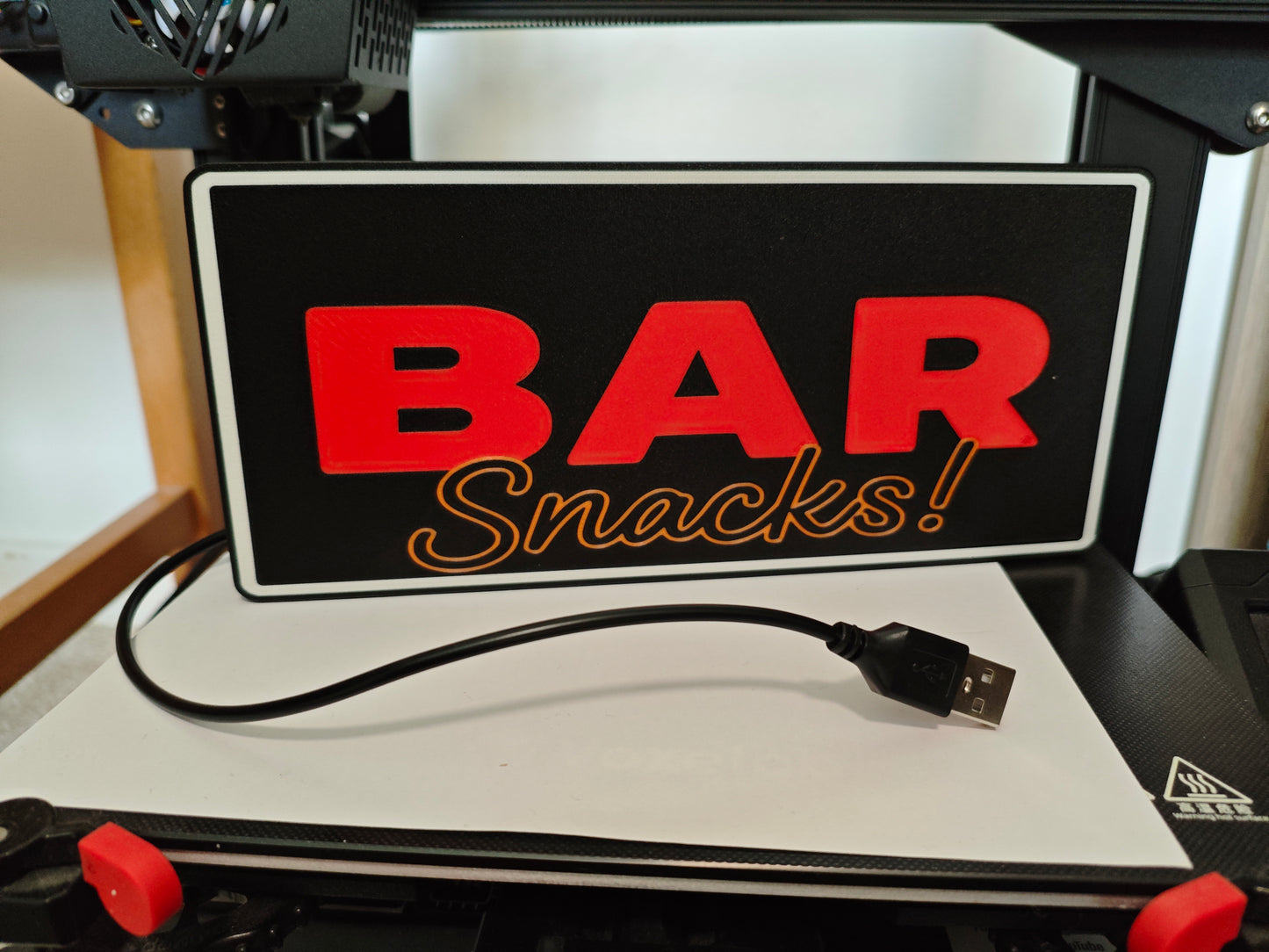 Bar Snacks custom sign