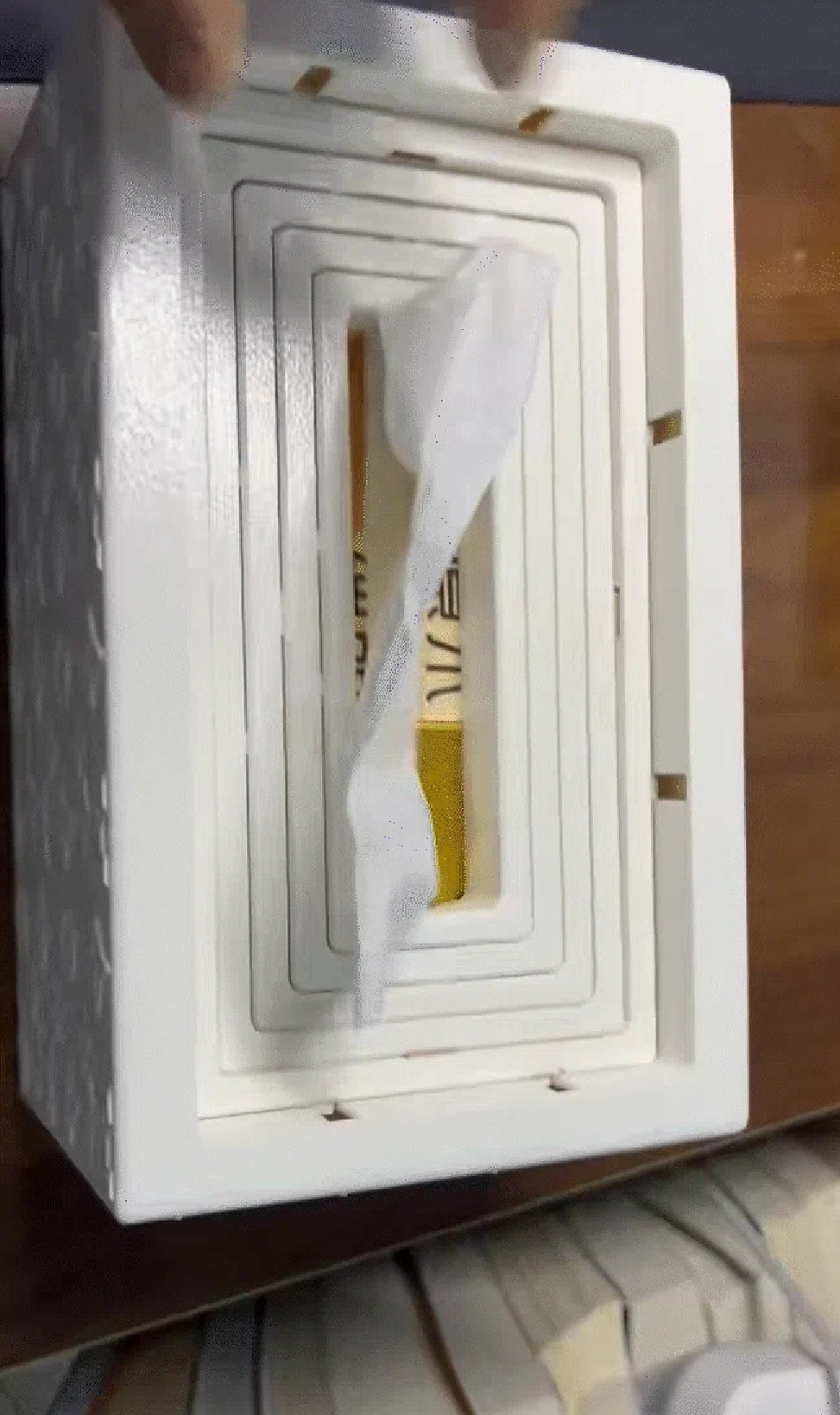 LV recessed tissue box new