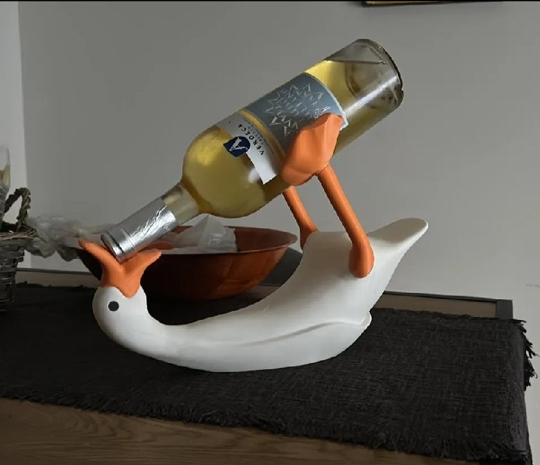 Untitled goose holder - wine bottle holder