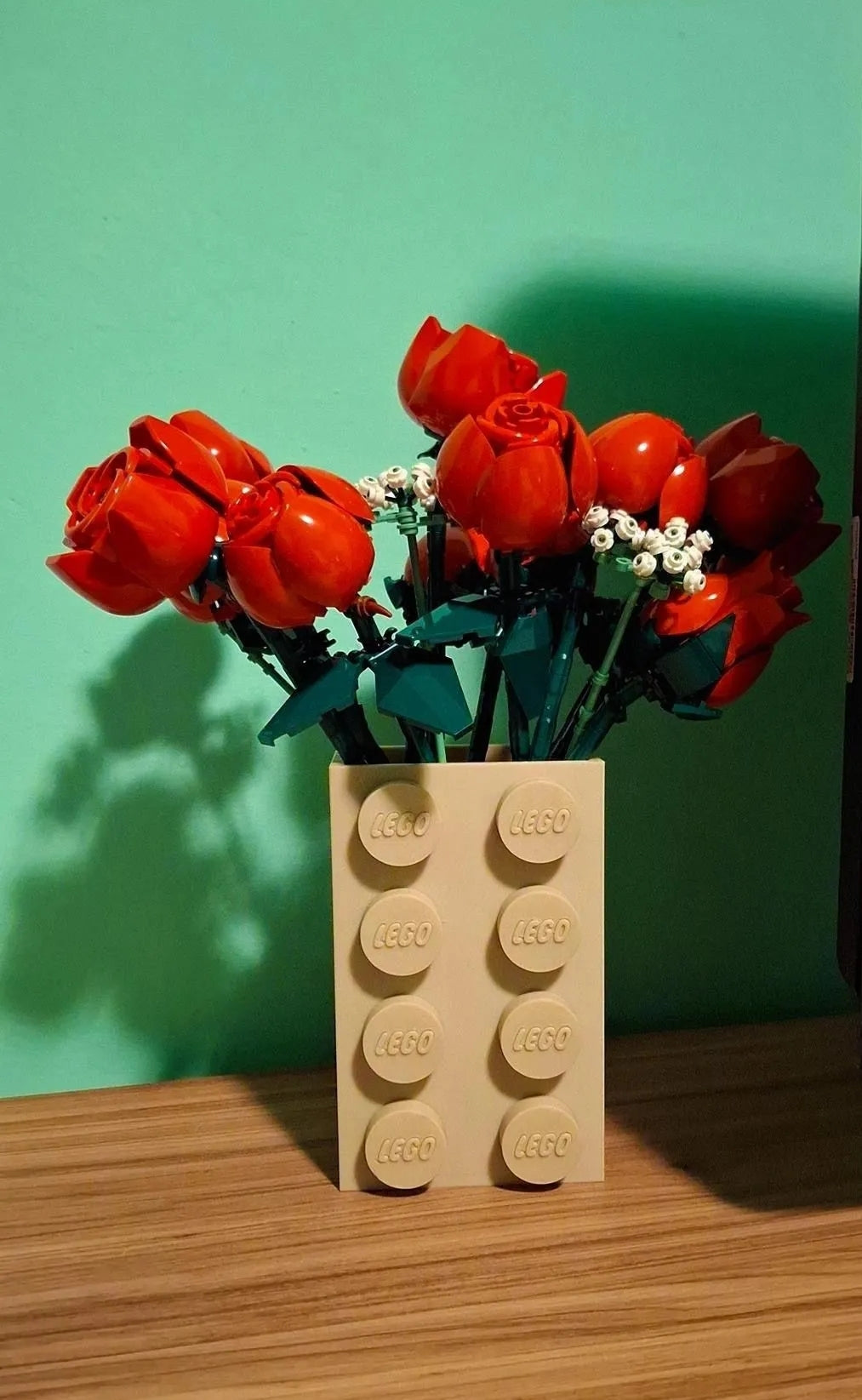 LEGO brick vase