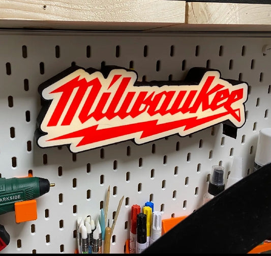 Milwaukee tools lED lightbox sign