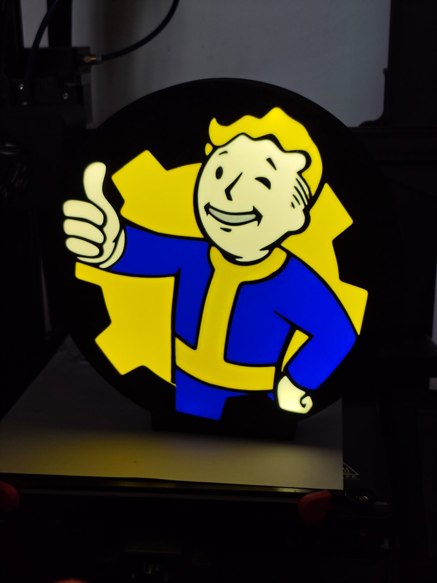Fallout light box with usb cable