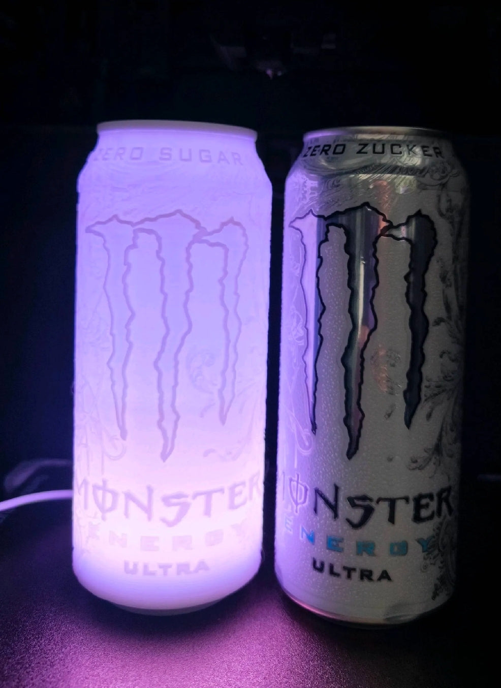 Monster energy ultra white monster Lithophane