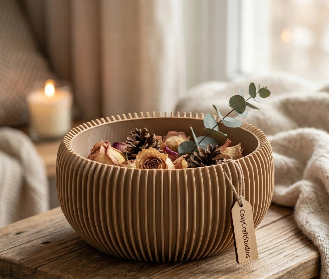 Ribbed nest bowl - japandi Deco Tray