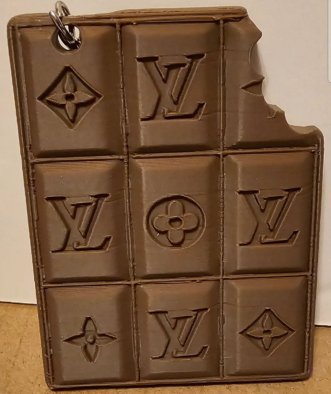 LV chocolate Keychain