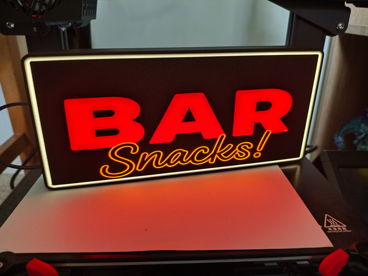 Bar Snacks custom sign