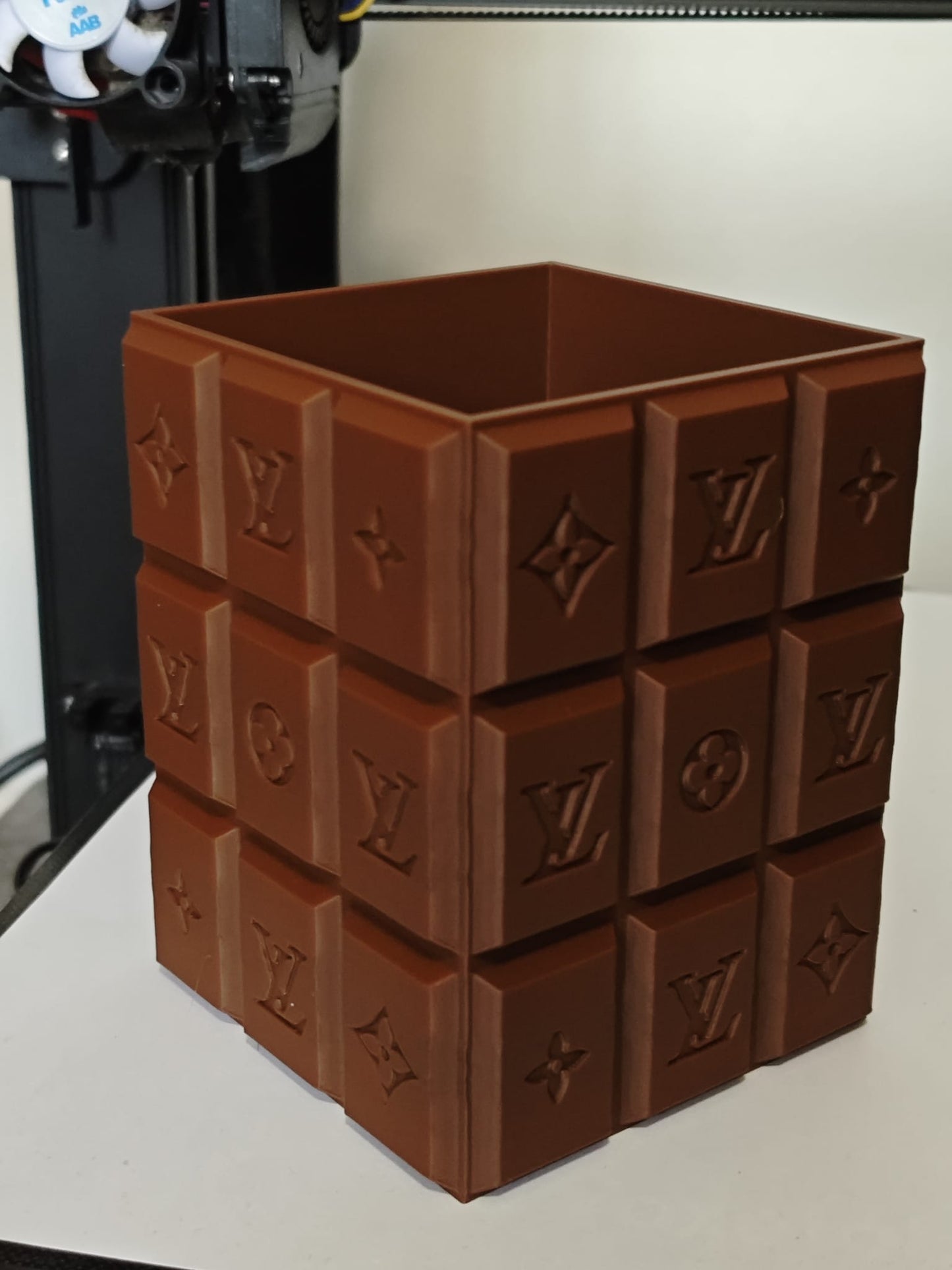 Monogram chocolate pen holder new organizer desk
