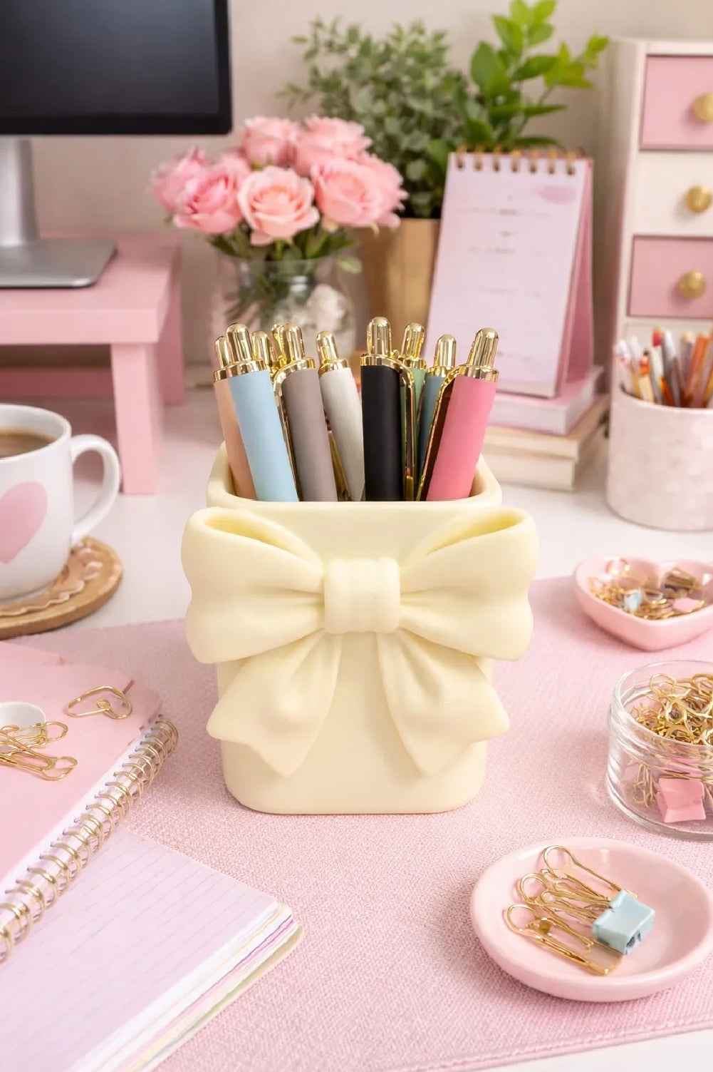 Bow Makeup Brush Holder | Pen Holder