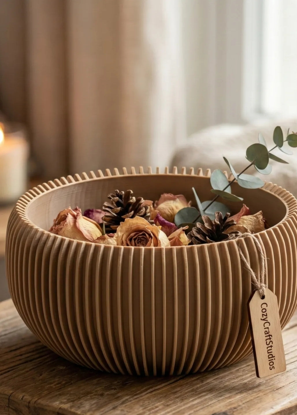 Ribbed nest bowl - japandi Deco Tray